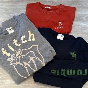 Abercrombie Boys Long Sleeve Shirts. Size Large